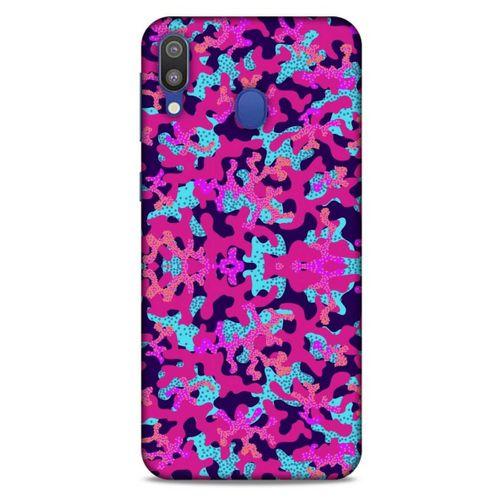 Samsung Galaxy M20 Uyumlu Kılıf Pembe Delisi (33) Hybrid Kılıf Kamuflaj