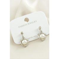 Halka Metal İnci Küpe