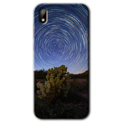 Potkal Hediye Fabrikası Huawei Y5 2019 Kılıf HD Desen Baskılı Arka Kapak - Eclipse Sky