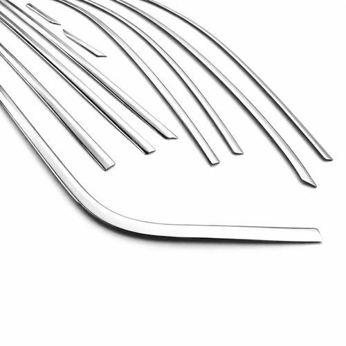 Skoda Uyumlu Octavia A7 2013-2019 Cam Çerçevesi Paslanmaz Çelik