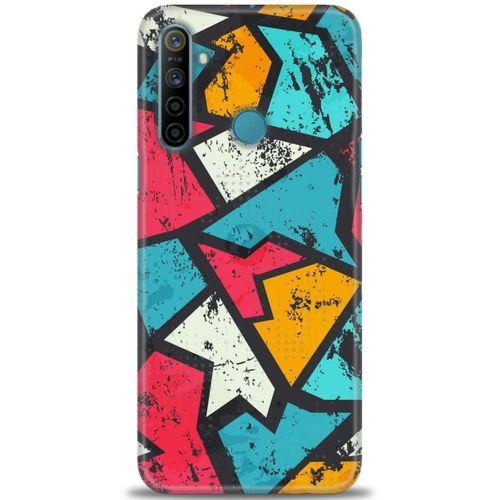 Realme C3 Kılıf HD Baskılı Kılıf - Grafiti + Tam Ekran Koruyucu