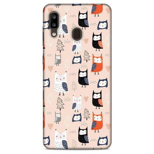 Baykuşlar (25) Desenli Silikon Kapak Telefon Kabı Samsung Galaxy A20 Kılıf