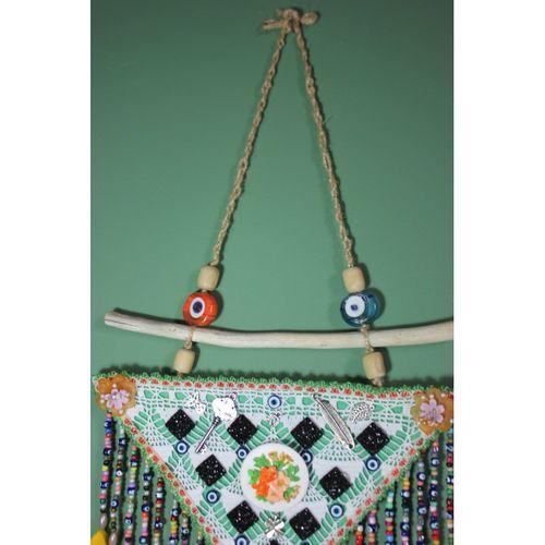 Nazar Boncuğu, duvar süsü, iğne oyası, doğal, otantik görünüm, renkli Nazar Boncuğu, duvar süsü, iğne oyası, doğal, otantik görünüm, renkli