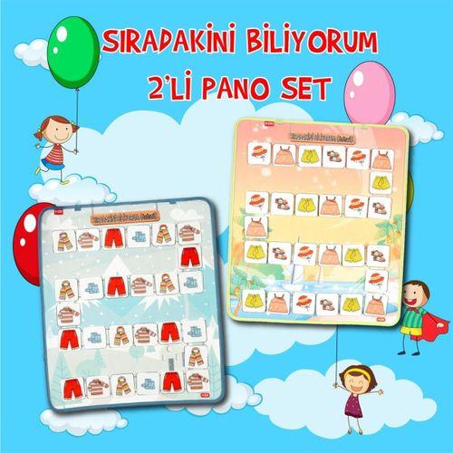 2 Set 54 Parça Sıradakini Biliyorum Yaz ve Kış Keçe Cırtlı Duvar 2 Set 54 Parça Sıradakini Biliyorum Yaz ve Kış Keçe Cırtlı Duvar