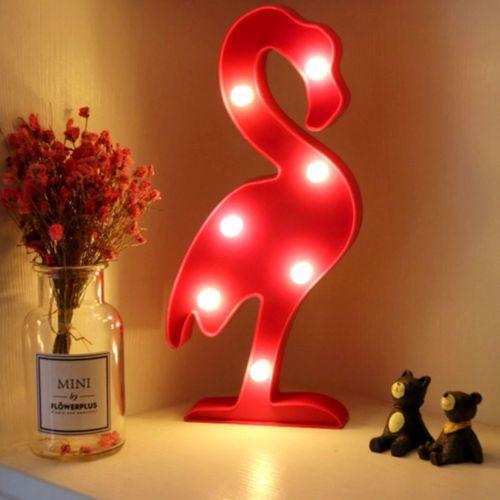 Flamingo Ledli Pilli Dekoratif Masa Duvar ve Gece Aydınlatma Lambası Flamingo Ledli Pilli Dekoratif Masa Duvar ve Gece Aydınlatma Lambası