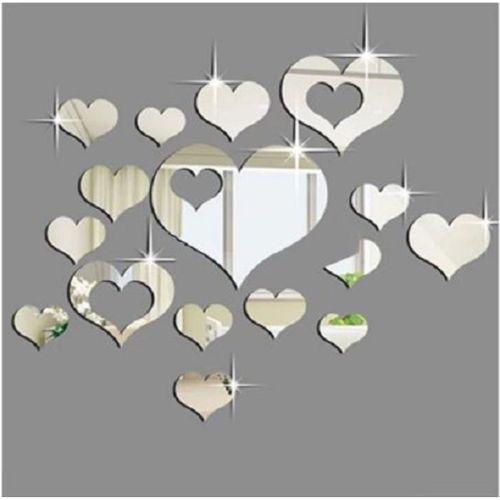Dekoratif Ayna GÜMÜŞ 100x Adet Kalp Tavan Duvar Pleksi 5<em>5cm 3</em>3cm Fiyatı Dekoratif Ayna GÜMÜŞ 100x Adet Kalp Tavan Duvar Pleksi 5<em>5cm 3</em>3cm Fiyatı