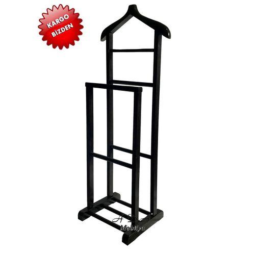 Ada Mobilya Gürgen İkili Dilsiz Uşak Siyah Cilalı Fiyatı